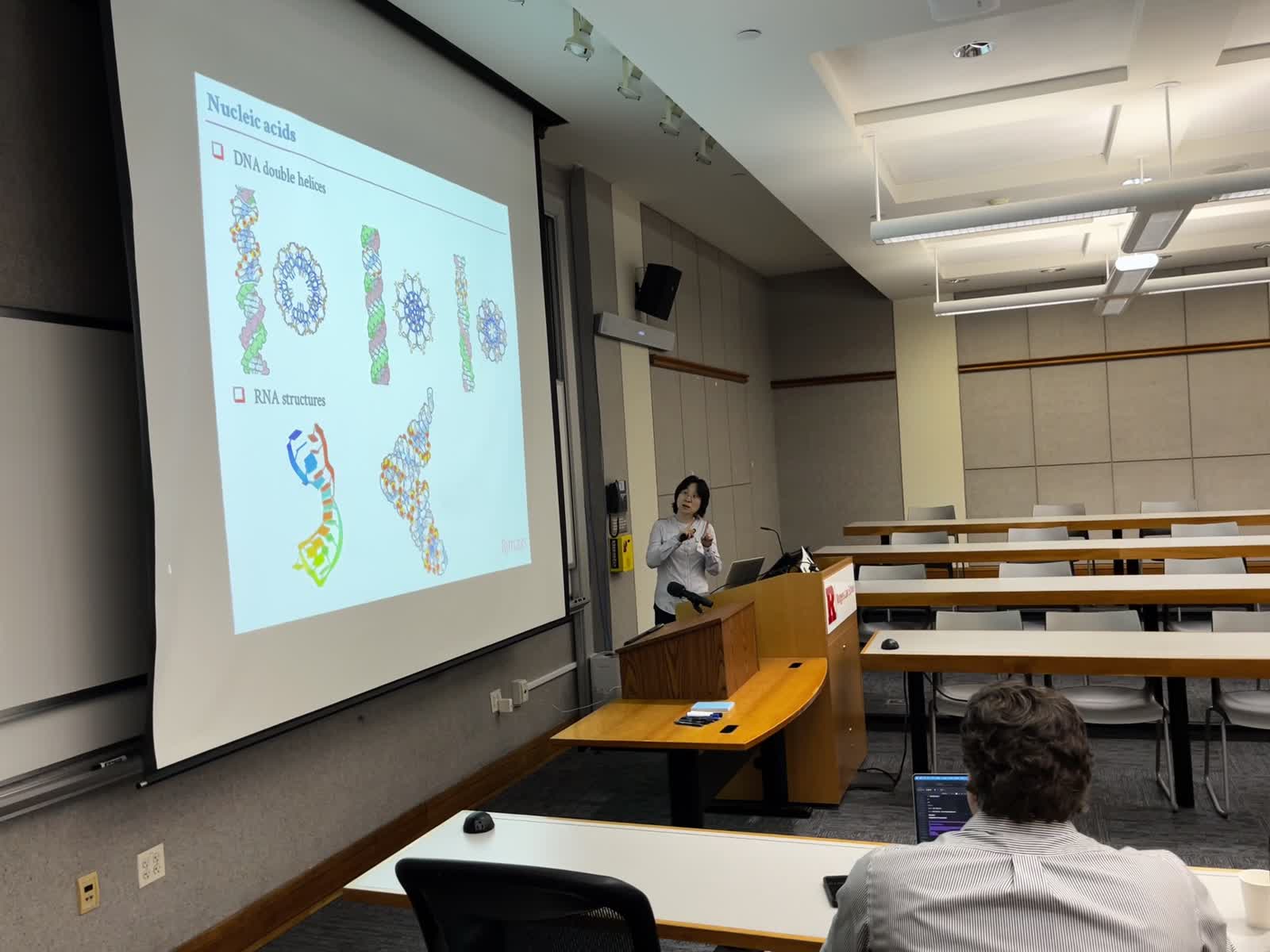 Speaker at podium during the RCP symposium